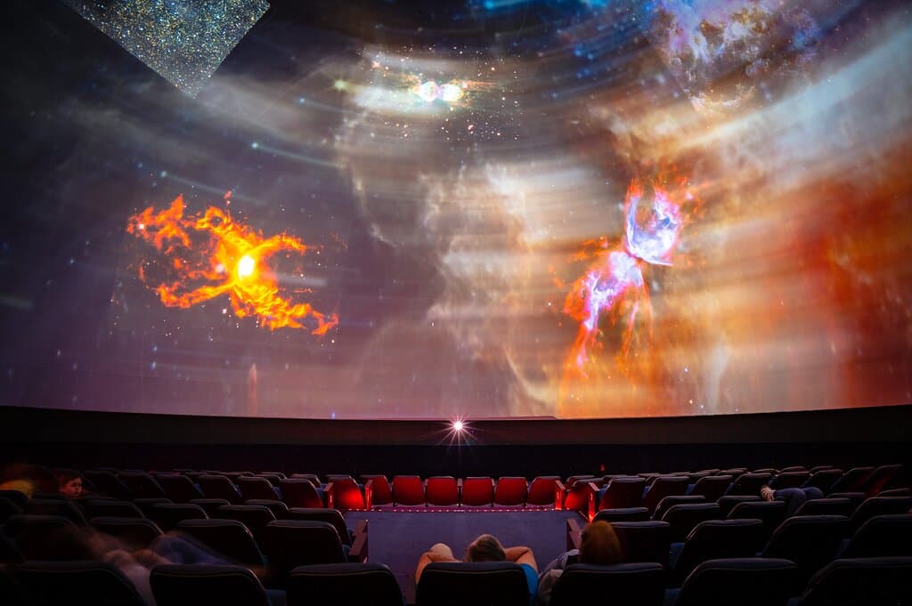 Take a journey through space in the planetarium!