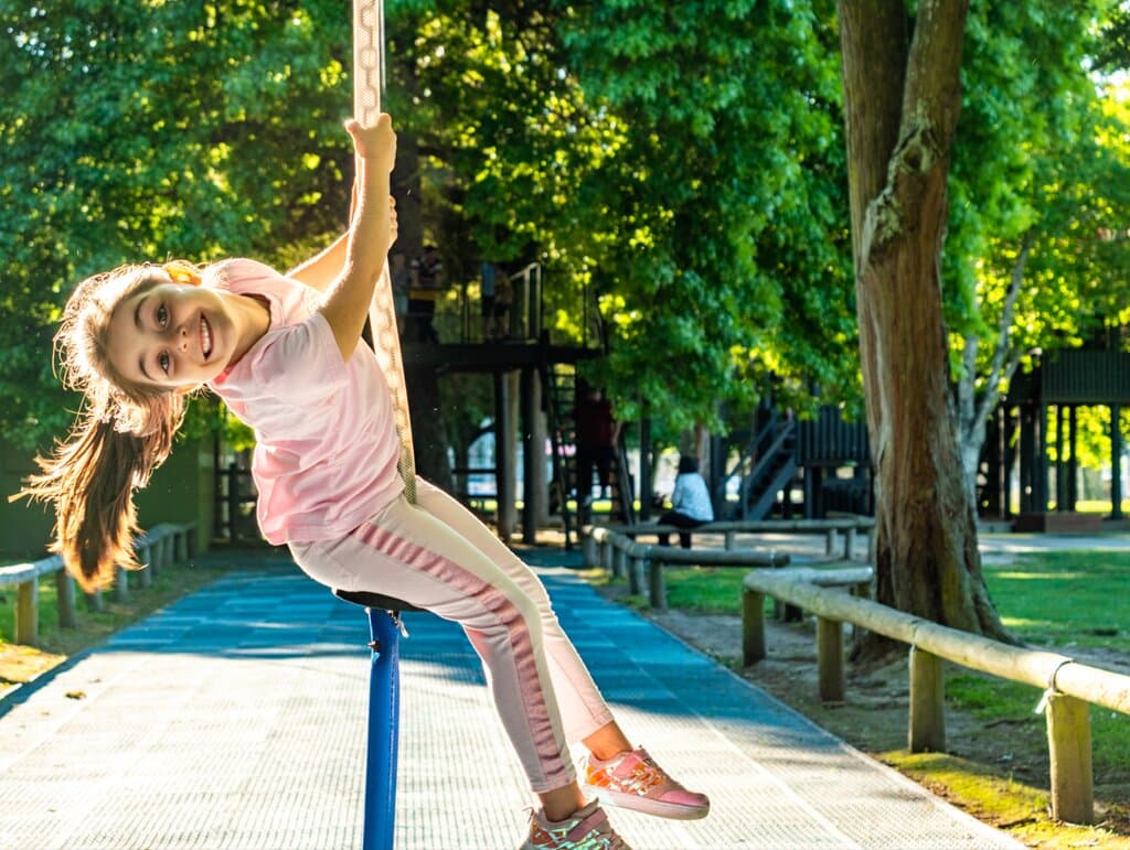 Set among mature trees, Manawatū's largest playground is tucked in off Fitzherbert Avenue or accessible from inside the Esplanade. The playground has features for kids of all-ages including a mouse wheel, all kinds of swings, various forts with climbing ropes and slides as well as spinners for those with cast iron stomachs.