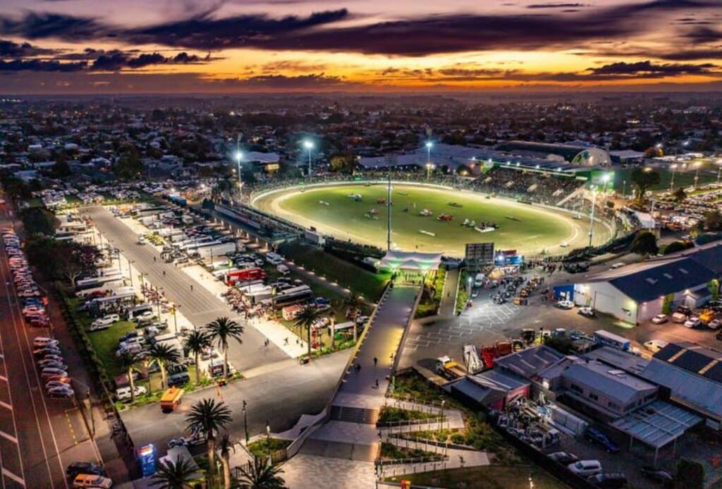 Central Energy Trust Arena is the current name of the 180,000 square metre publicly owned recreational complex just west of the Palmerston North city centre in the Manawatū-Whanganui region of New Zealand. It has three linked indoor stadiums, with movable tiered seating.