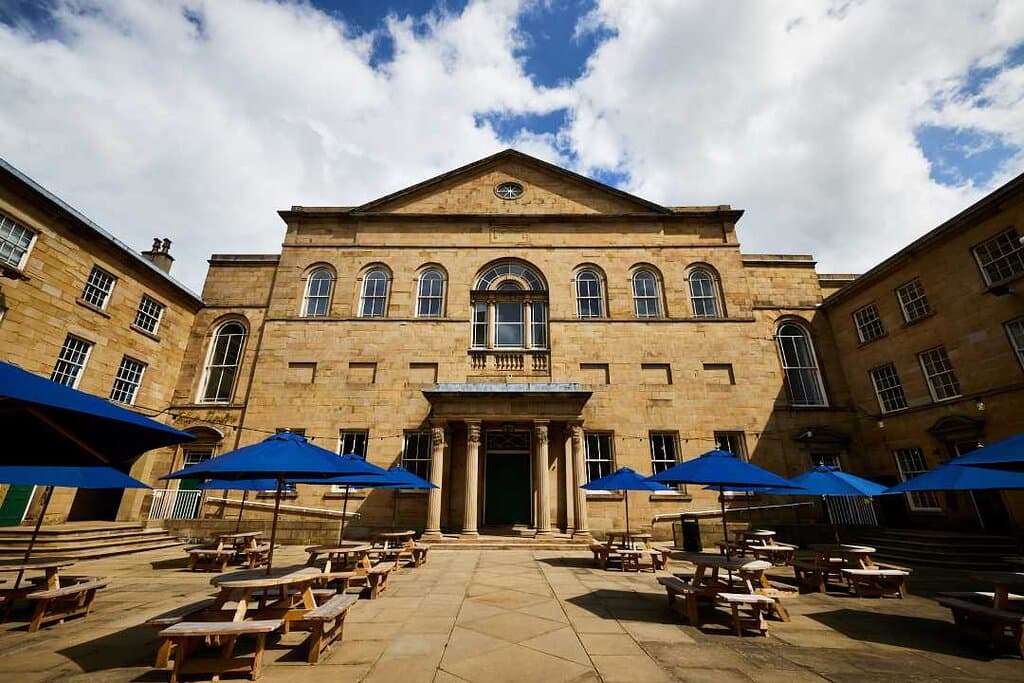 Front of Lawrence Batley Theatre Huddersfield building
