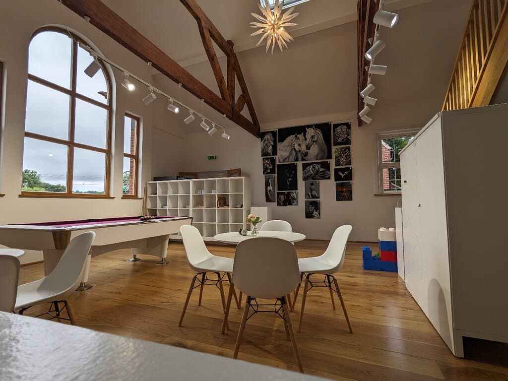The exterior, Interior and the airbnb