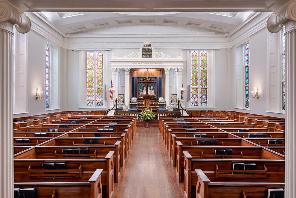 KKBE’s Main Sanctuary, the second on this site, was completed in 1840.