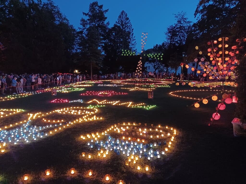Kurpark beim Lichterfest