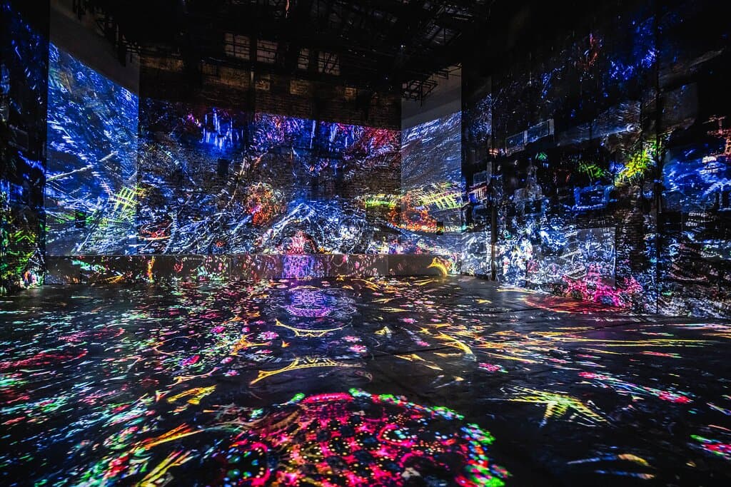 "Foreign Nature" - one of the immersive art exhibits for "Other World" at REXPERIENCE digital art gallery KL