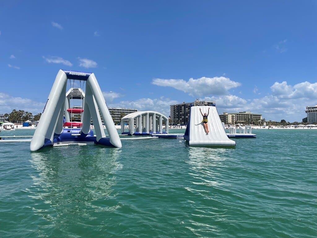 The Floating Water Park at Island Grand Beach Resort