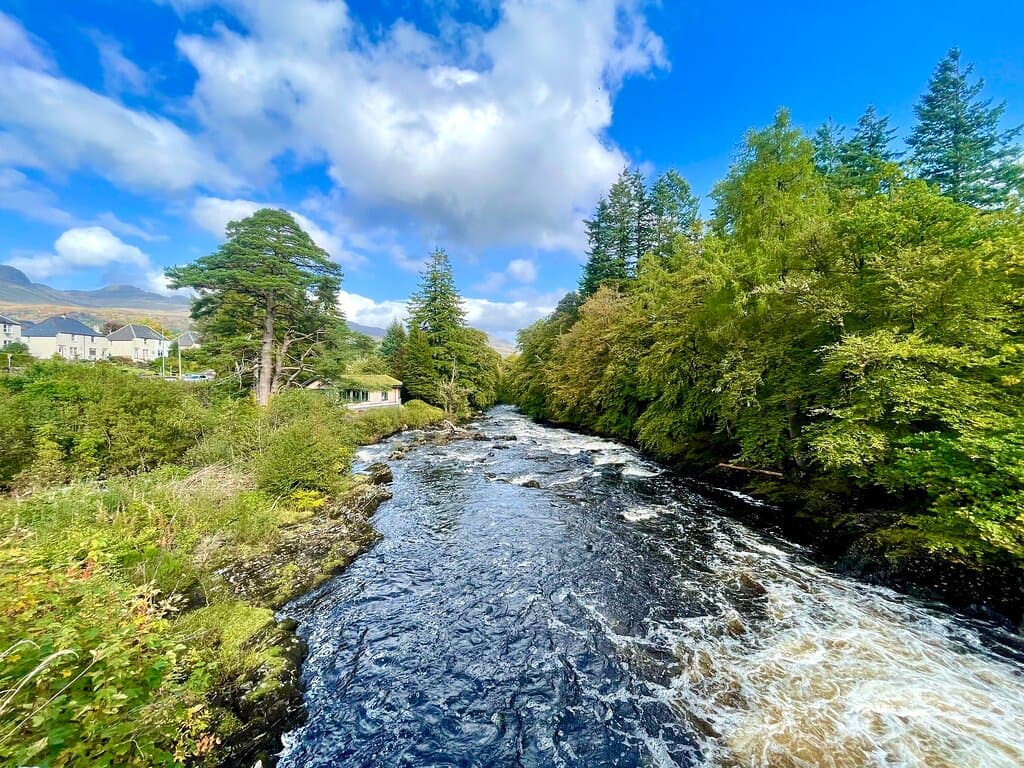 The river Dochart from the Bridge of Dochart