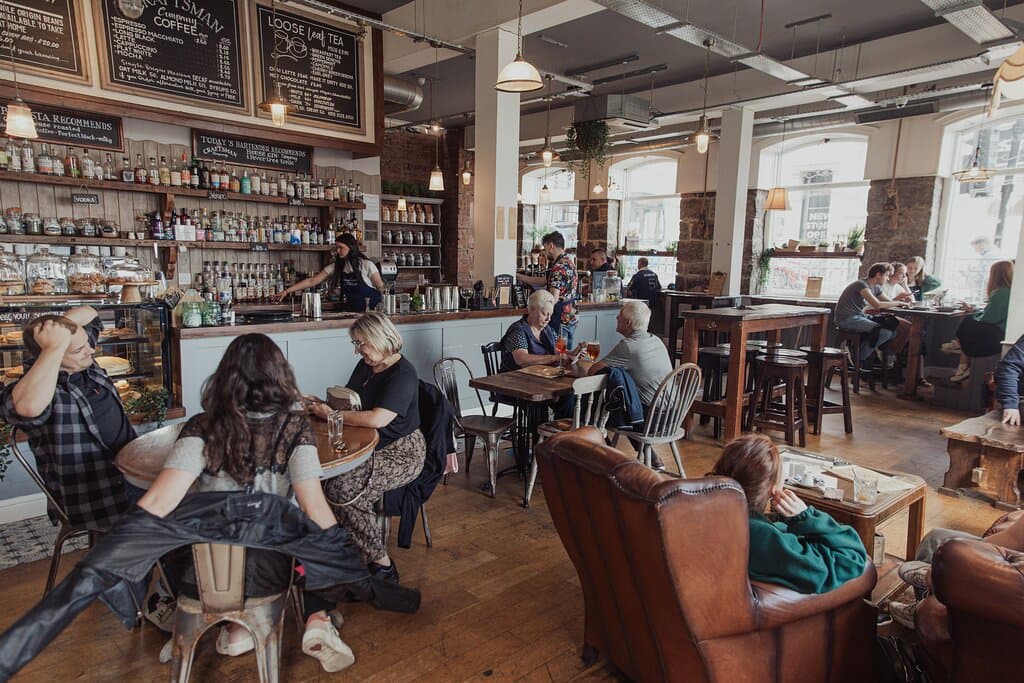 Beautiful café surroundings.