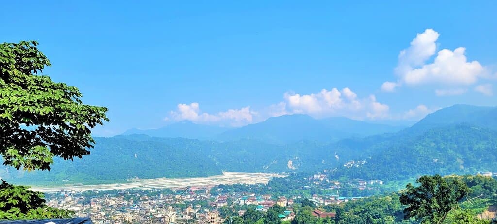 View of the town  from the monastery
