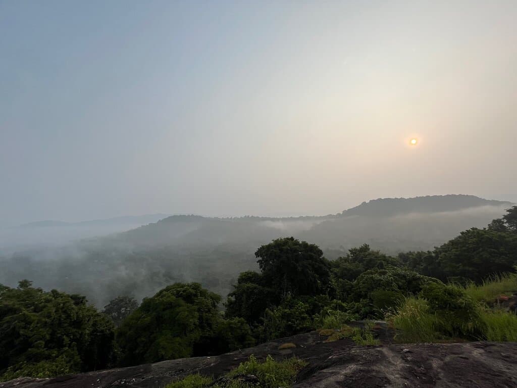 Sunrise at Cheppara Rock