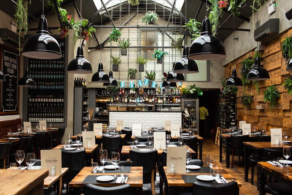 Interior of the restaurant