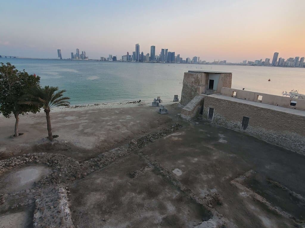 The old meets the new. Great capture of Bahrain in one image