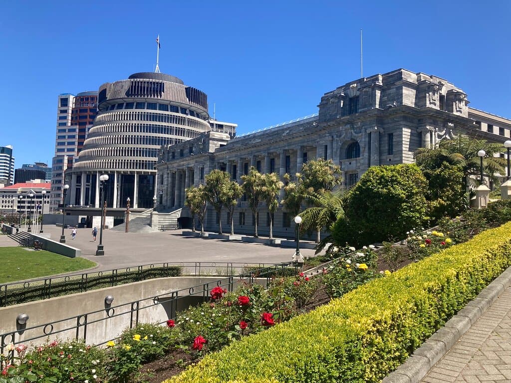 New Zealand Parliament Beehive
