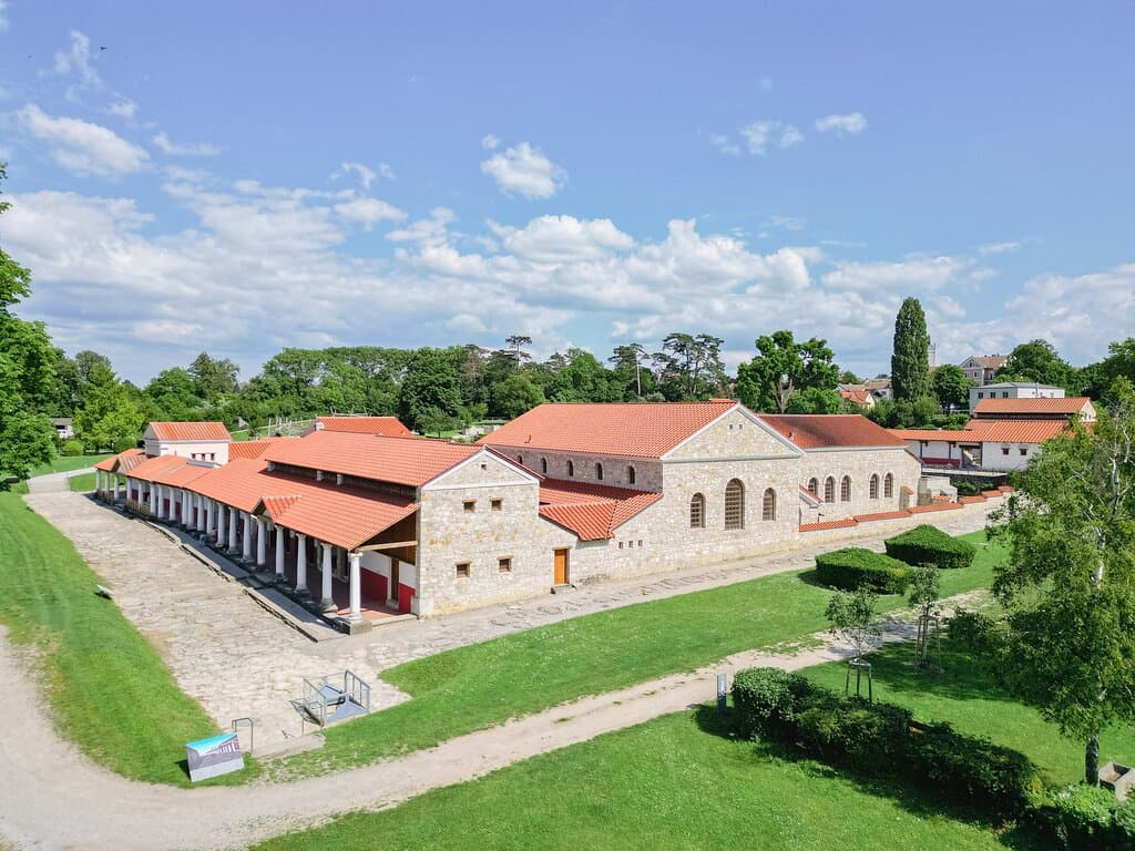 Aerial view of the Roman City Quarter