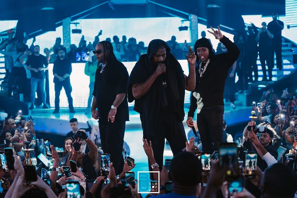 Kanye West, Lil Durk & TY Dolla $ign LIVE at BLU Dubai