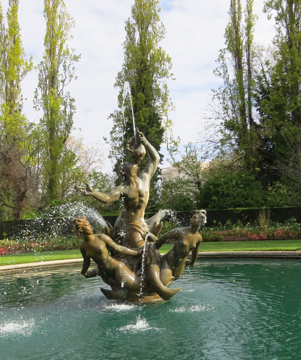 Triton and Dryads Fountain, Regent's Park, Londres, RU (avril 2023)