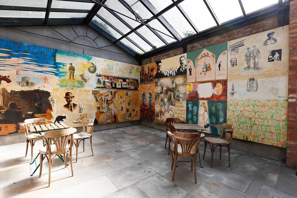 Murals of Ulysses by Paul Joyce, James Joyce's great-grandnephew.