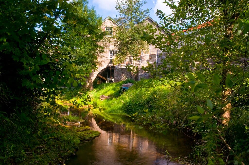The beautiful River Ennig that runs past the Mill.