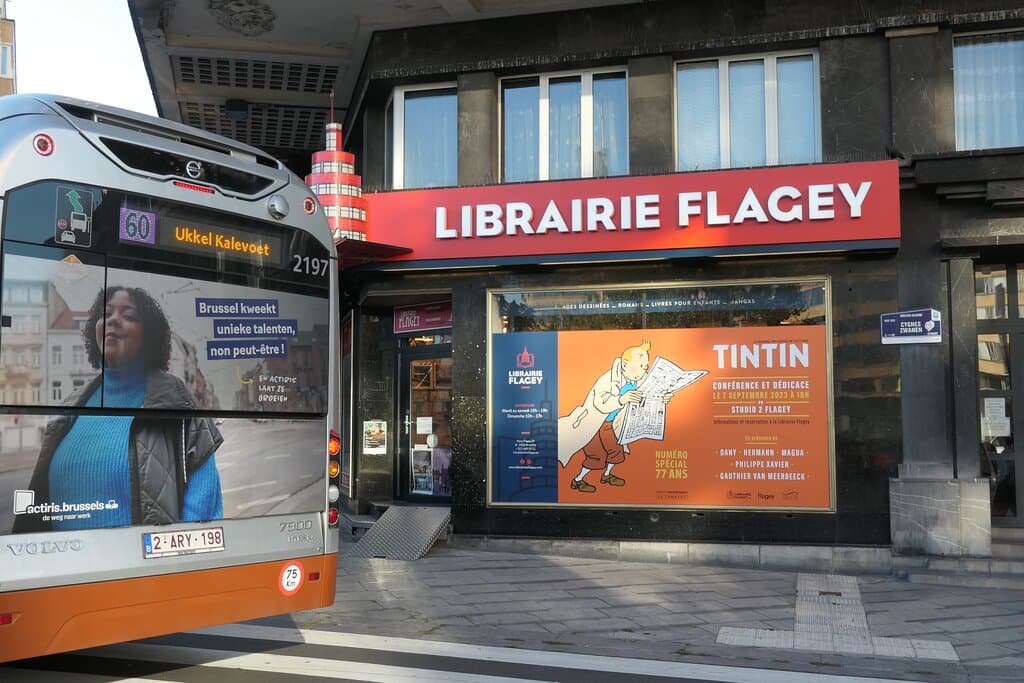 Ixelles, Librairie Flagey at Place Eugène Flagey