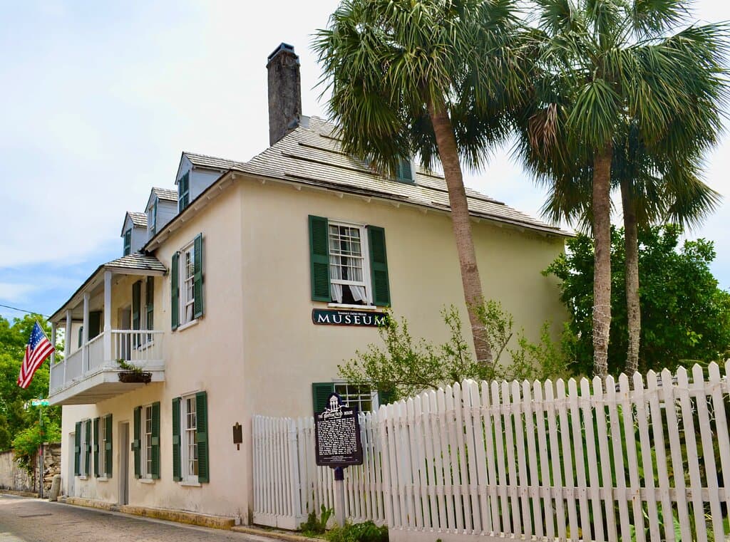 The Ximenez-Fatio House, front view, from Aviles Street