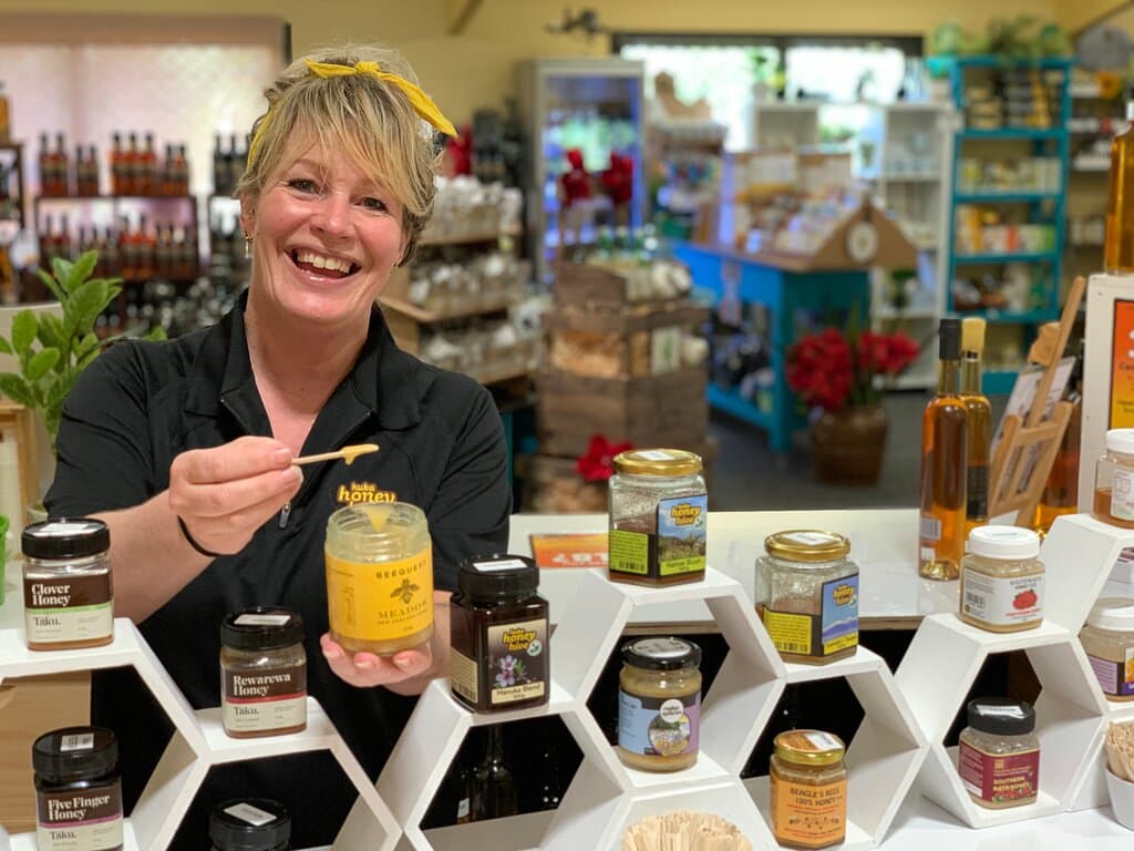 Come and meet our friendly team who will offer you free tastings of unique, artisan New Zealand honeys