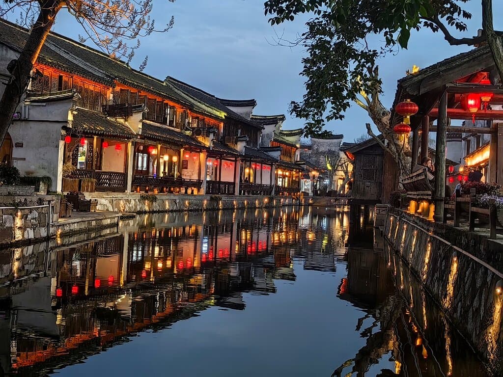 a small old water village