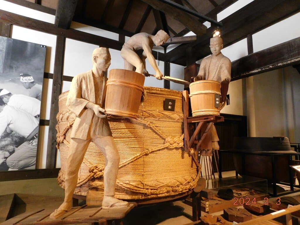 白鹿記念博物館の内　酒造館の景観一例