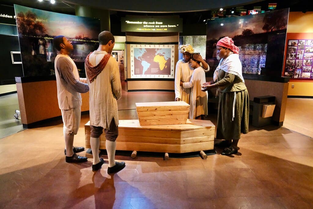 One of the exhibits