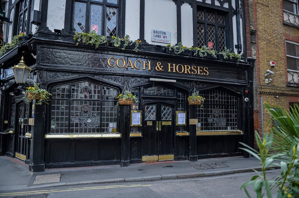 Front of the pub