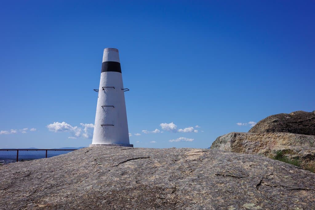 Trig point. Used in days of old for mapping the area. 