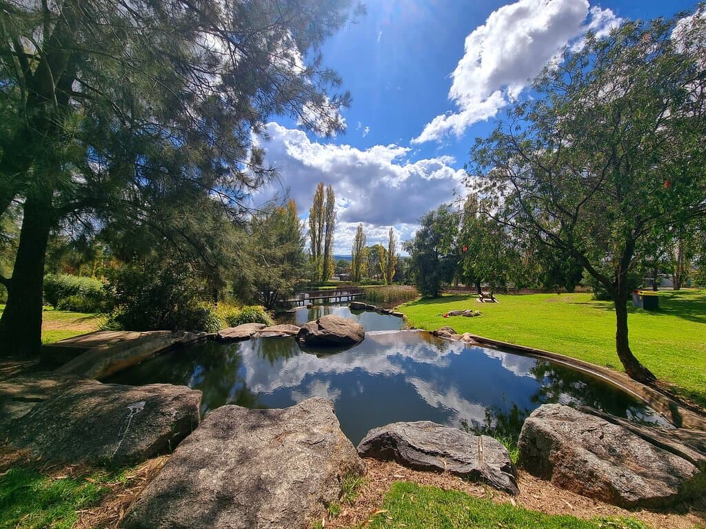 Reflective photo of the water