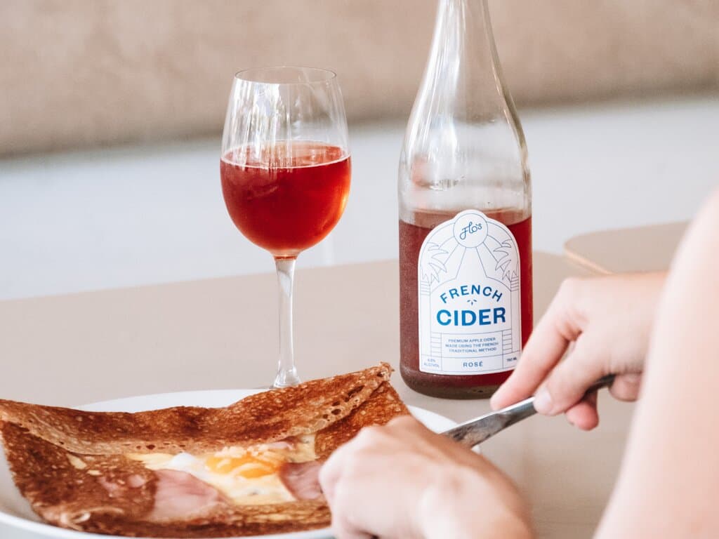 Flo's French Cider and a galette complete