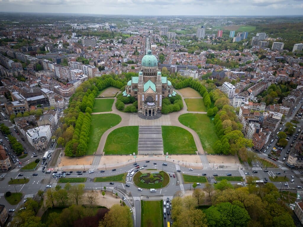 The Basilica from the air 