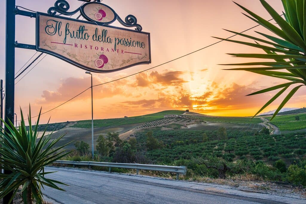 Sunset over the hills