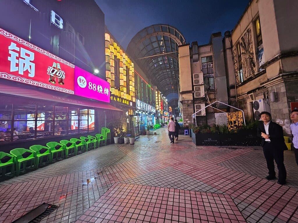 Indian food restaurant at Food Street on Meihua road near Shanghai International Expo centre