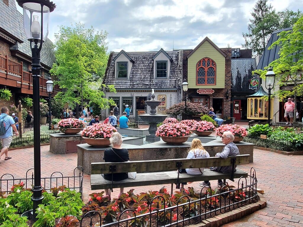 The Village Shops in Downtown Gatlinburg Tennessee!  27 Unique boutiques, eateries and attractions waiting to welcome you to shop, dine and have fun in our quaint Old World style village.  No visit to Gatlinburg is complete without making memories and pictures next to our famous water fountain or in our authentic telephone booth. Visit online at https://thevillageshops.com/ and follow us on Facebook at https://www.facebook.com/TheVillageGatlinburg/