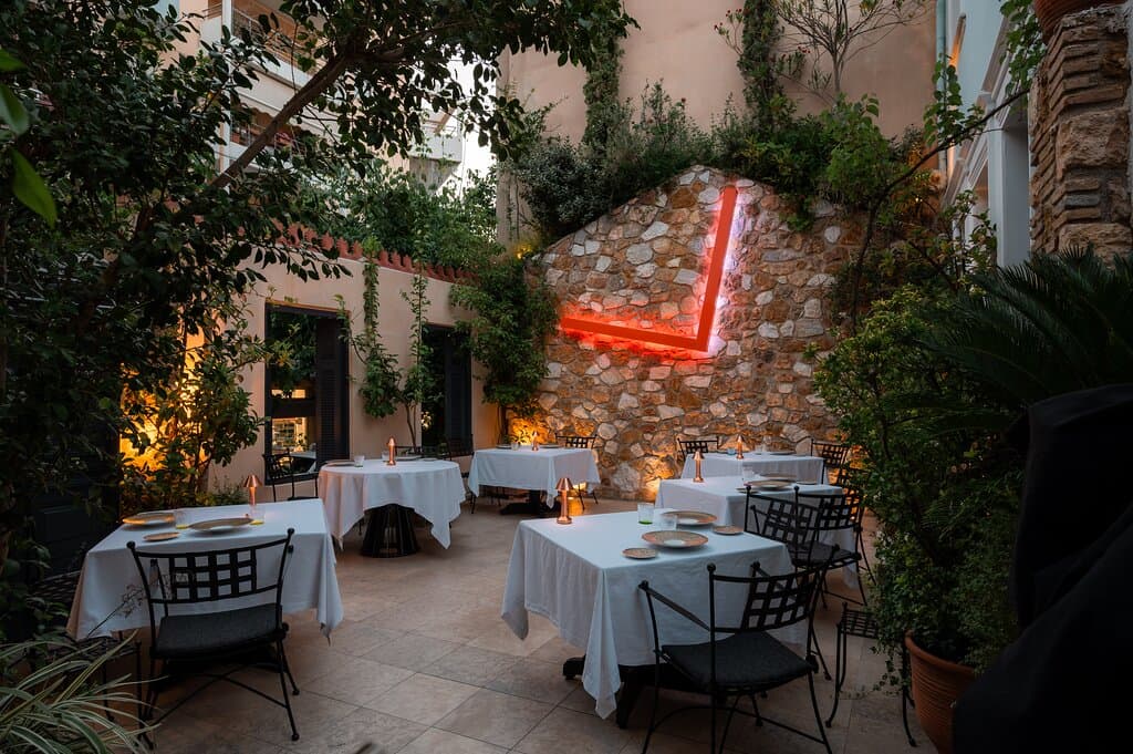 Spondi's terrace