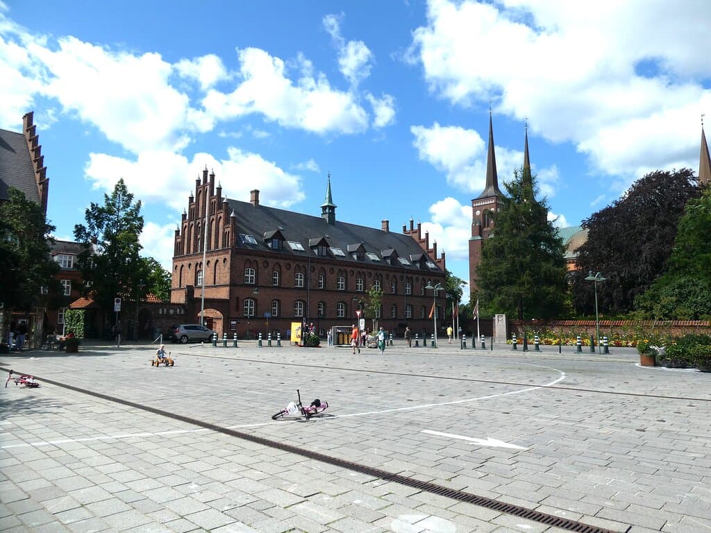 Staendertorvet (med Det Gamle Raadhus) i Roskilde