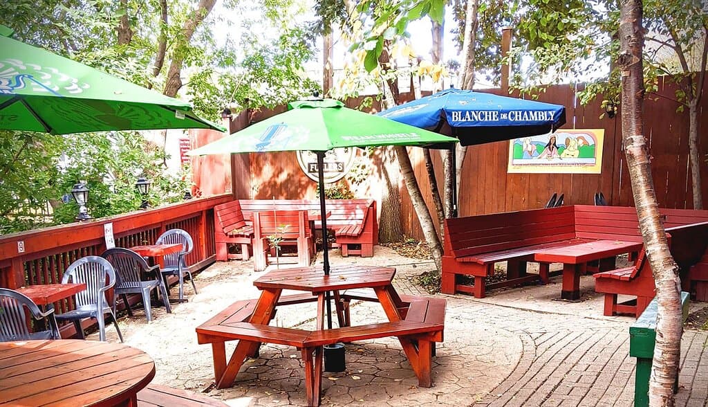 The Only Cafe's back patio