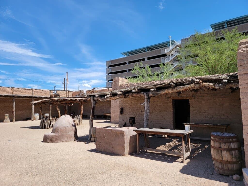 Interior view of the presidio looking northeast