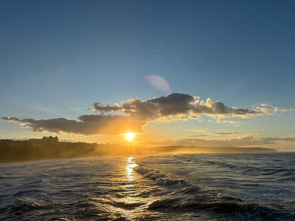 Whitby Beach West Cliff