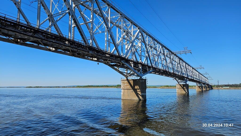 Саратовский железнодорожный мост. 30.04.2024