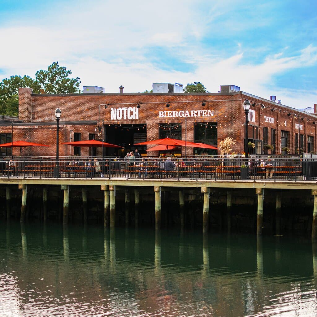 Waterfront beer garden!