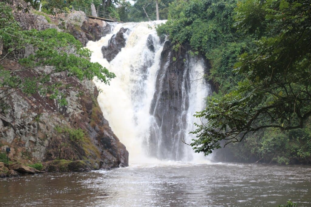 Sezibwa Falls is located 40km from Uganda's capital city. It is a stunning natural attraction known for its picturesque landscapes and vibrant cultural significance. The falls cascade majestically over rocky outcrops, creating a serene environment ideal for relaxation and exploration. Visitors can enjoy scenic hikes, birdwatching, and the lush greenery surrounding the area.  The site is also steeped in local legend, believed to be a sacred place with spiritual importance to the Baganda people.