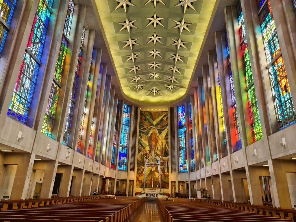 The luminous nave of the cathedral, or of the ship