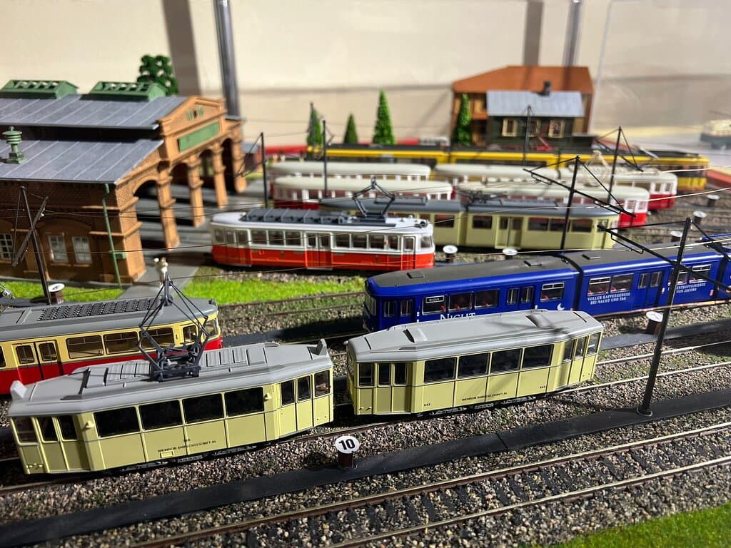 Макет трамвайного депо