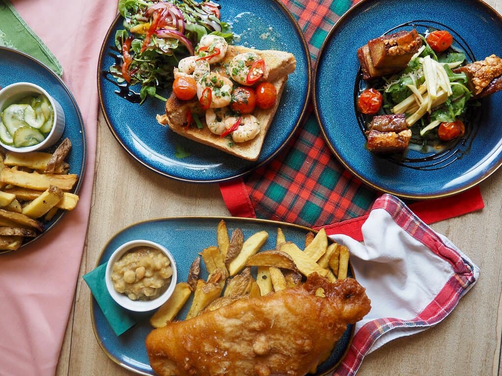 Main menu dishes 