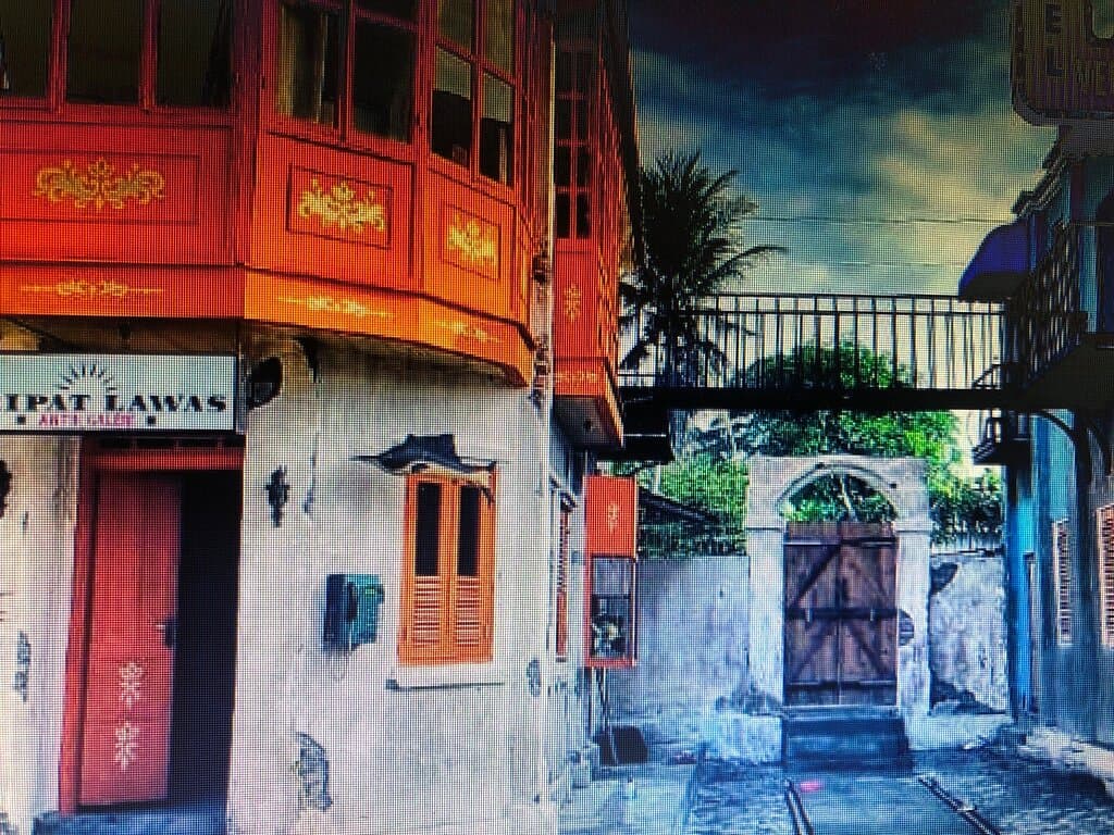 Objek wisata terbuka dengan bangunan bergaya klasik