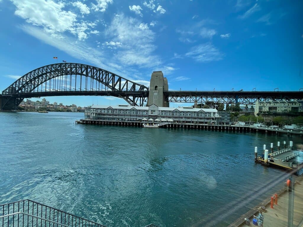 Walsh Bay is a small harbour-side area, on the south-western side of the Sydney Harbour Bridge (just around the corner from historic Rocks area). 