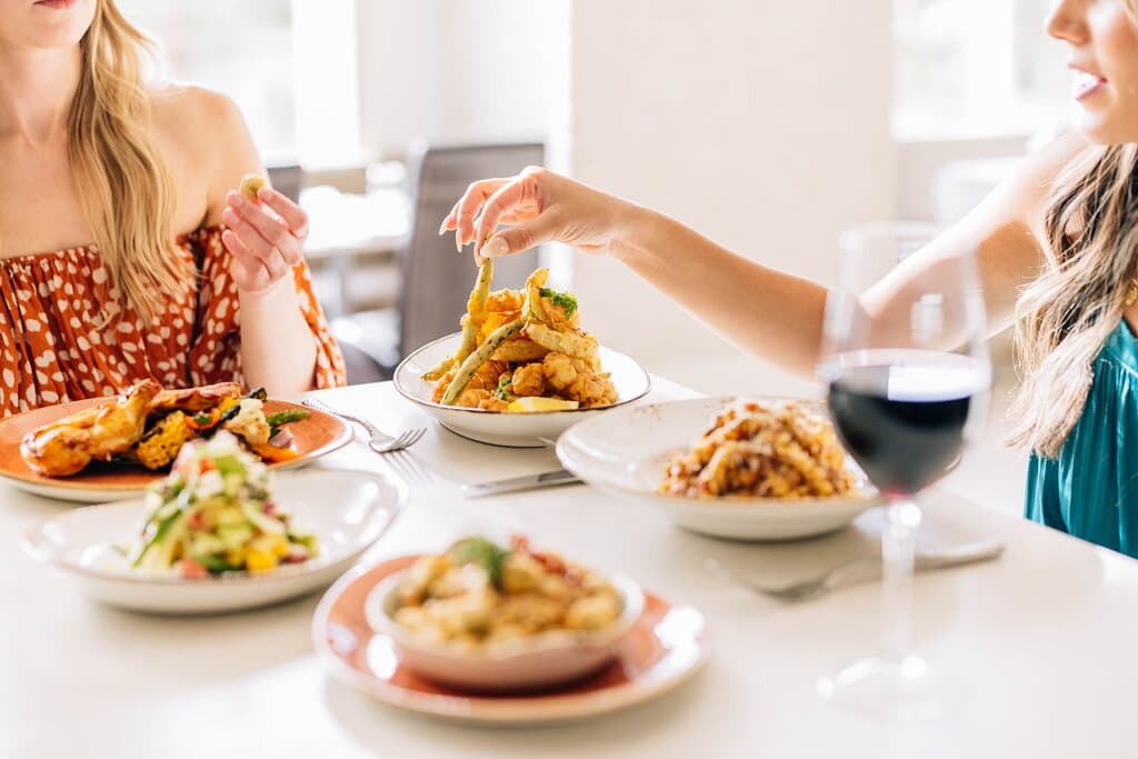 Appetizers at La Luce