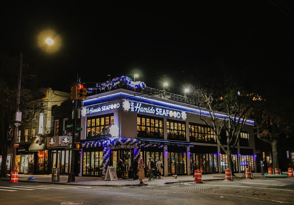 Night shot of our lovely restaurant 